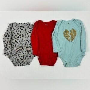 Toddler Girl's Onesies Lot of 3
